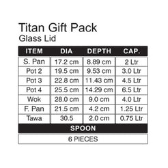 Titan Gift Pack- Glass Lid