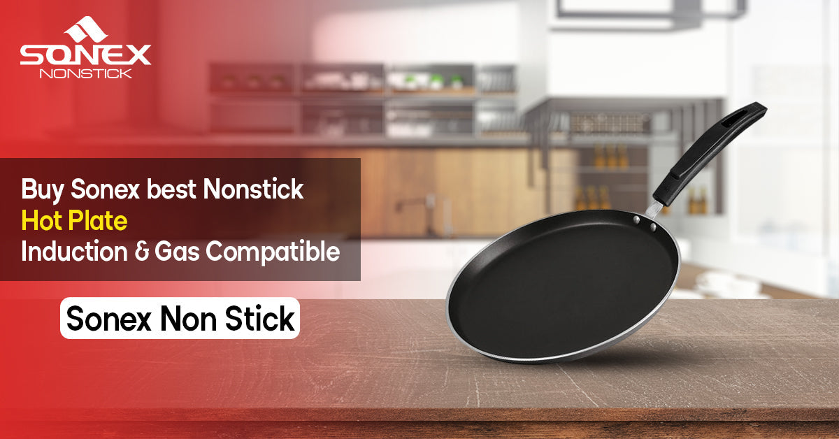 Buy Sonex best  Nonstick Hot Plate – Induction & Gas Compatible