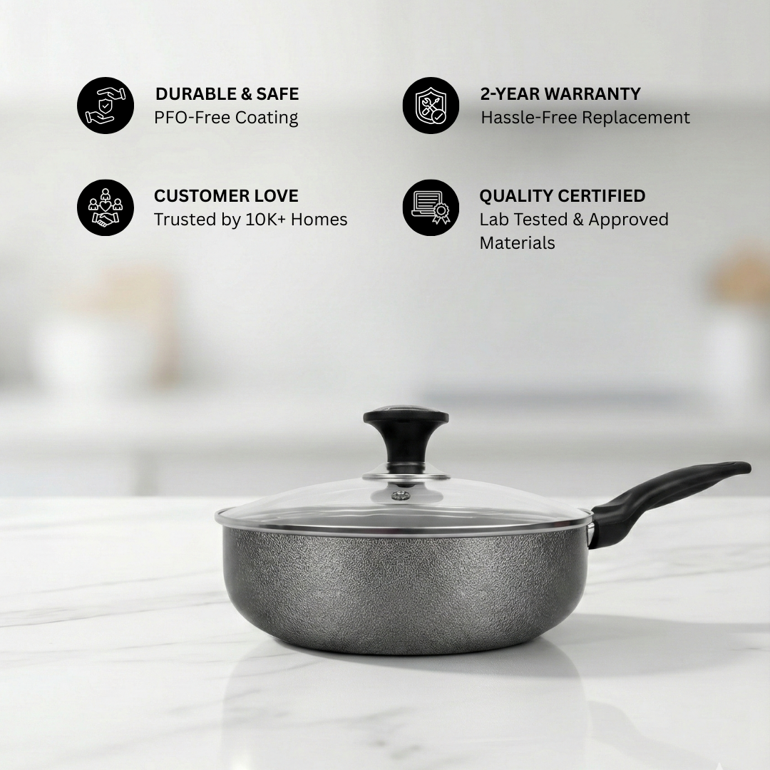 GL Classic Wok with Glass Lid