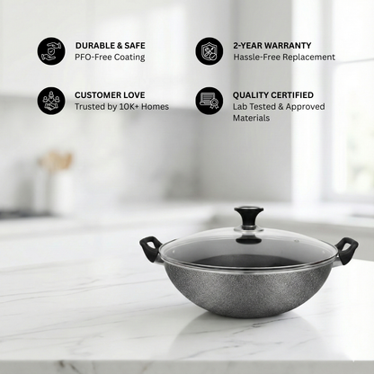 GL Cooking Wok Glass Lid