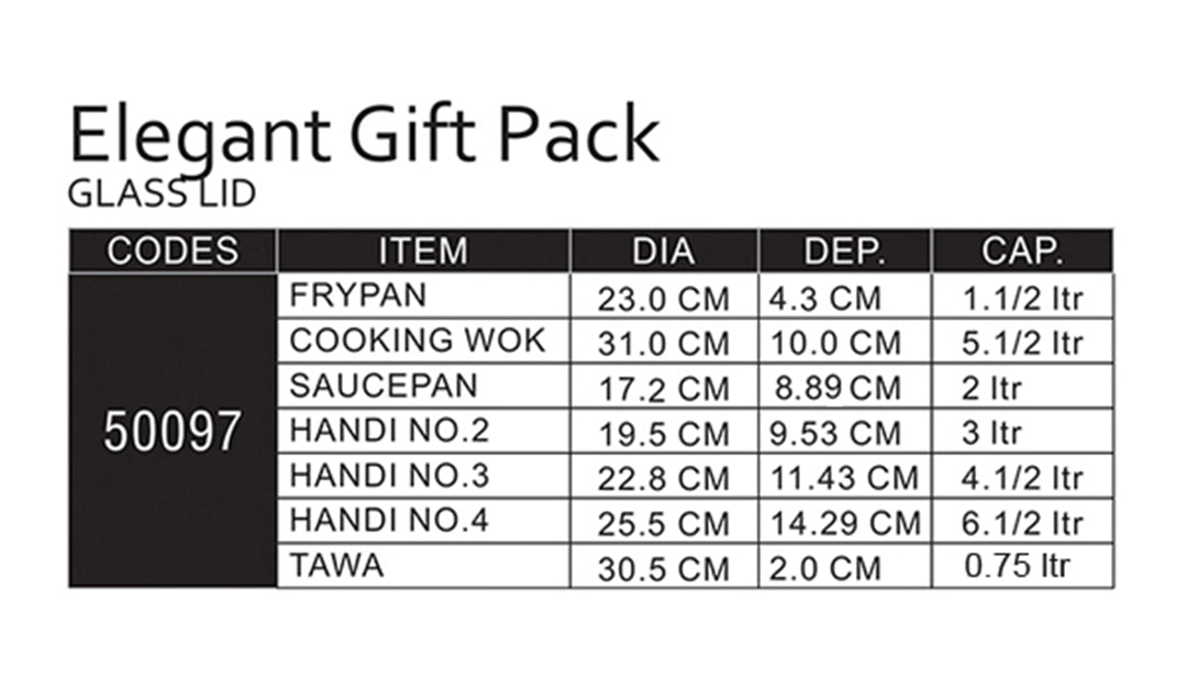 Elegant Gift Pack - Glass LID