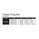 Classic King Set- Glass Lid